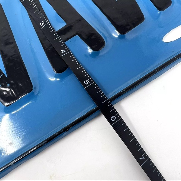 Vintage Cuba License Plate Custom Havana Spellout Blue Black 11.5” X 5.5” - Picture 9 of 11